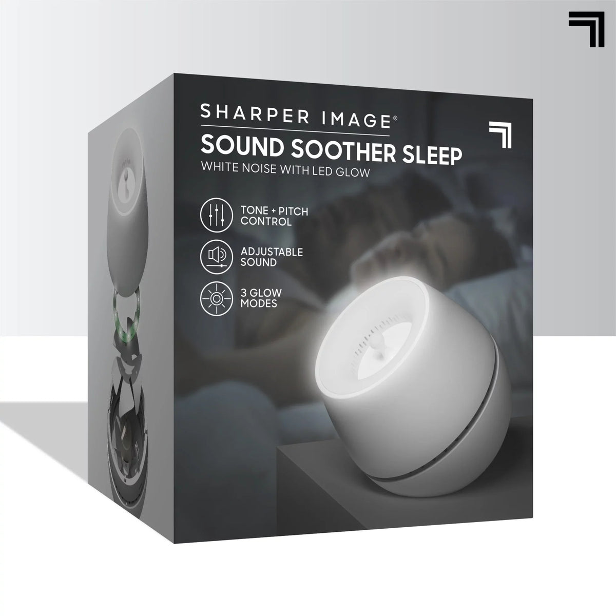 Sharper Image® Sound Soother Wind, White Noise Machine With LED Glow
