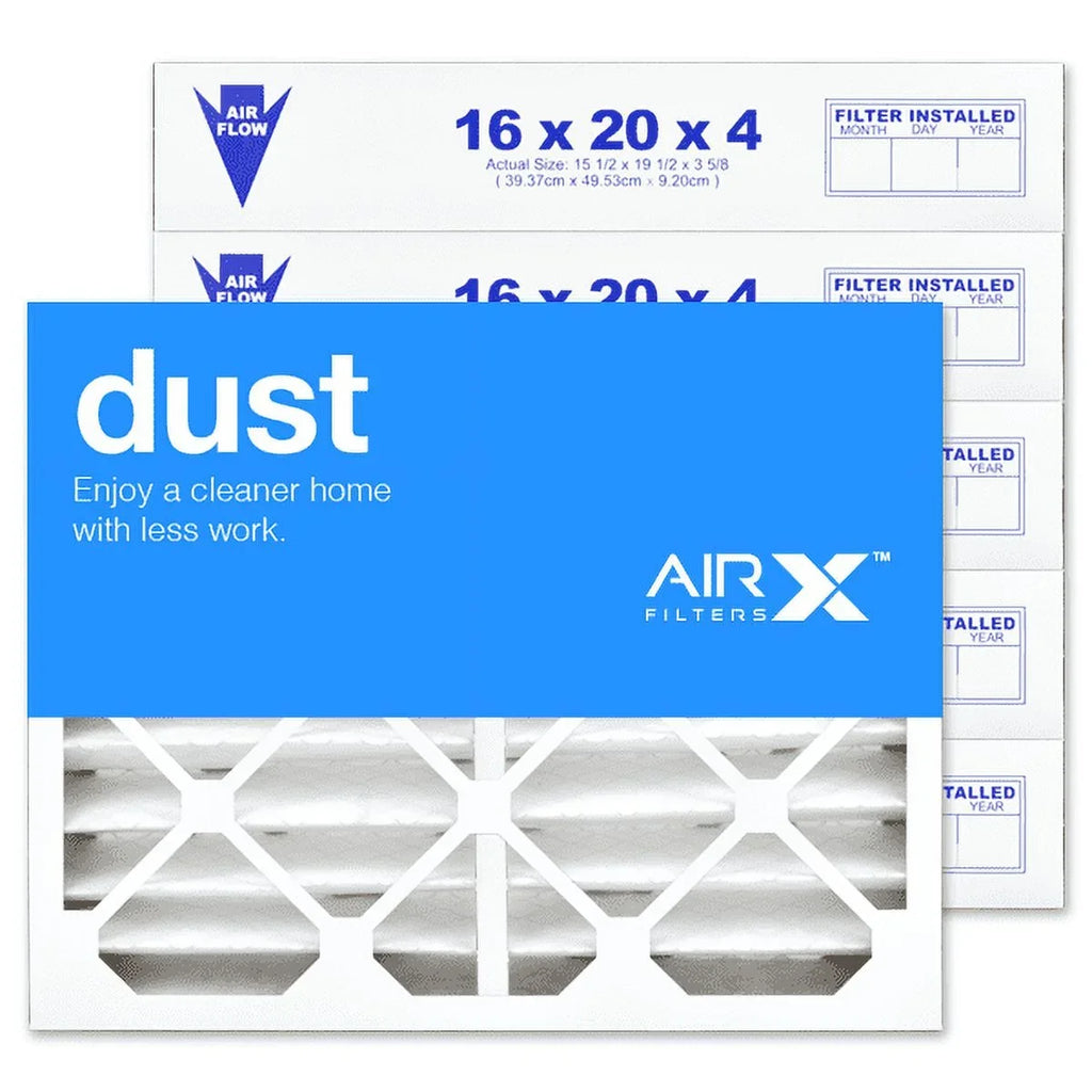 AIRx Filters 16x20x4 MERV 8 HVAC AC Furnace Air Filter Replacement for White Rodgers FR1000M-108 FR1000M-111, Dust 6-Pack, Made in the USA