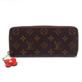 Pre-Owned Louis Vuitton Monogram Clemence Wallet Long Wallet Red M62940 (Good)