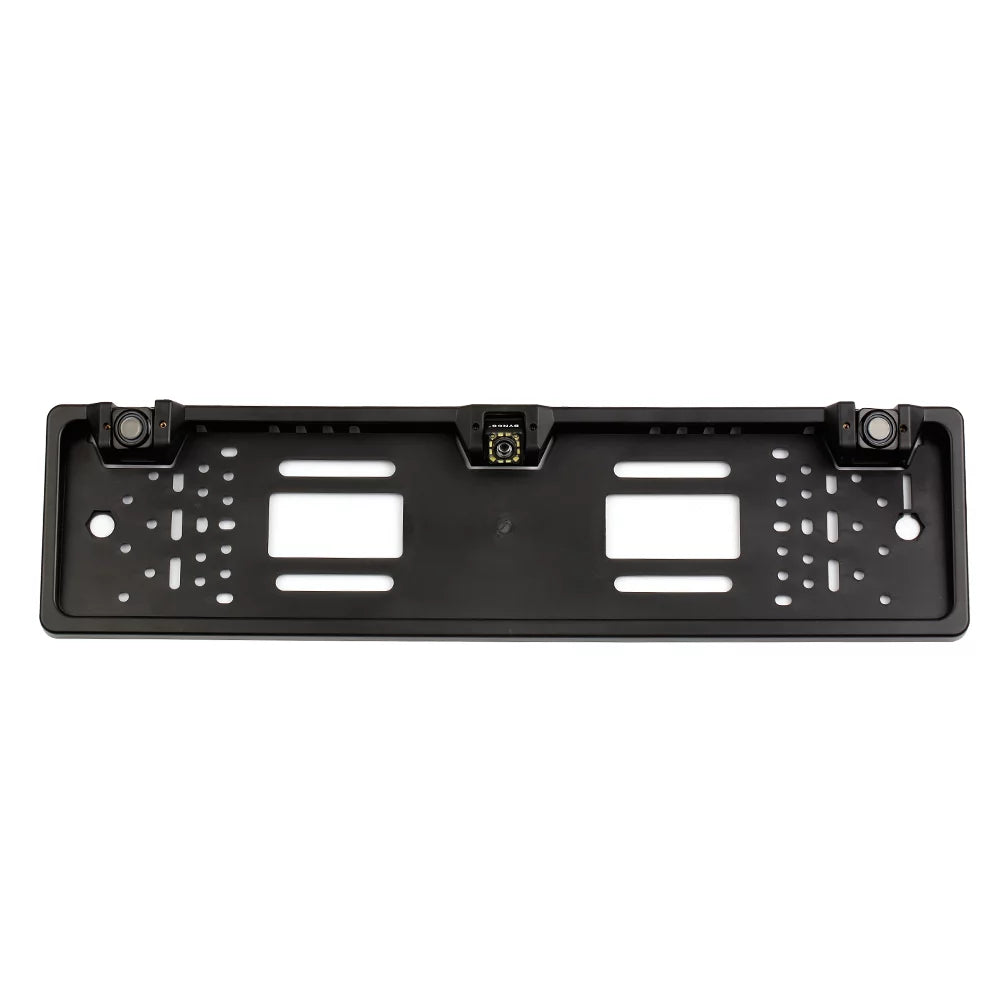 European License Plate Frame Backup Camera 12 LED Rear View Camera with Reversing System Parking Sensor