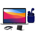 Restored Apple MacBook Pro MPXW2LL/A Touch Bar Feature 3.1GHz i5 8GB RAM 256GB SSD Bundle: USA Essentials Bluetooth/Wireless Airbuds, Black Case, Wireless Mouse By Certified 2 Day Express (Refurbished)