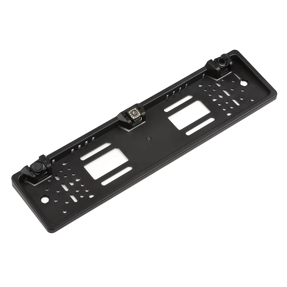 European License Plate Frame Backup Camera 12 LED Rear View Camera with Reversing System Parking Sensor