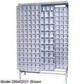 Quantum Storage Systems QS-305306-52WT Gondola Free Standing Slider System with 52 Bins. White