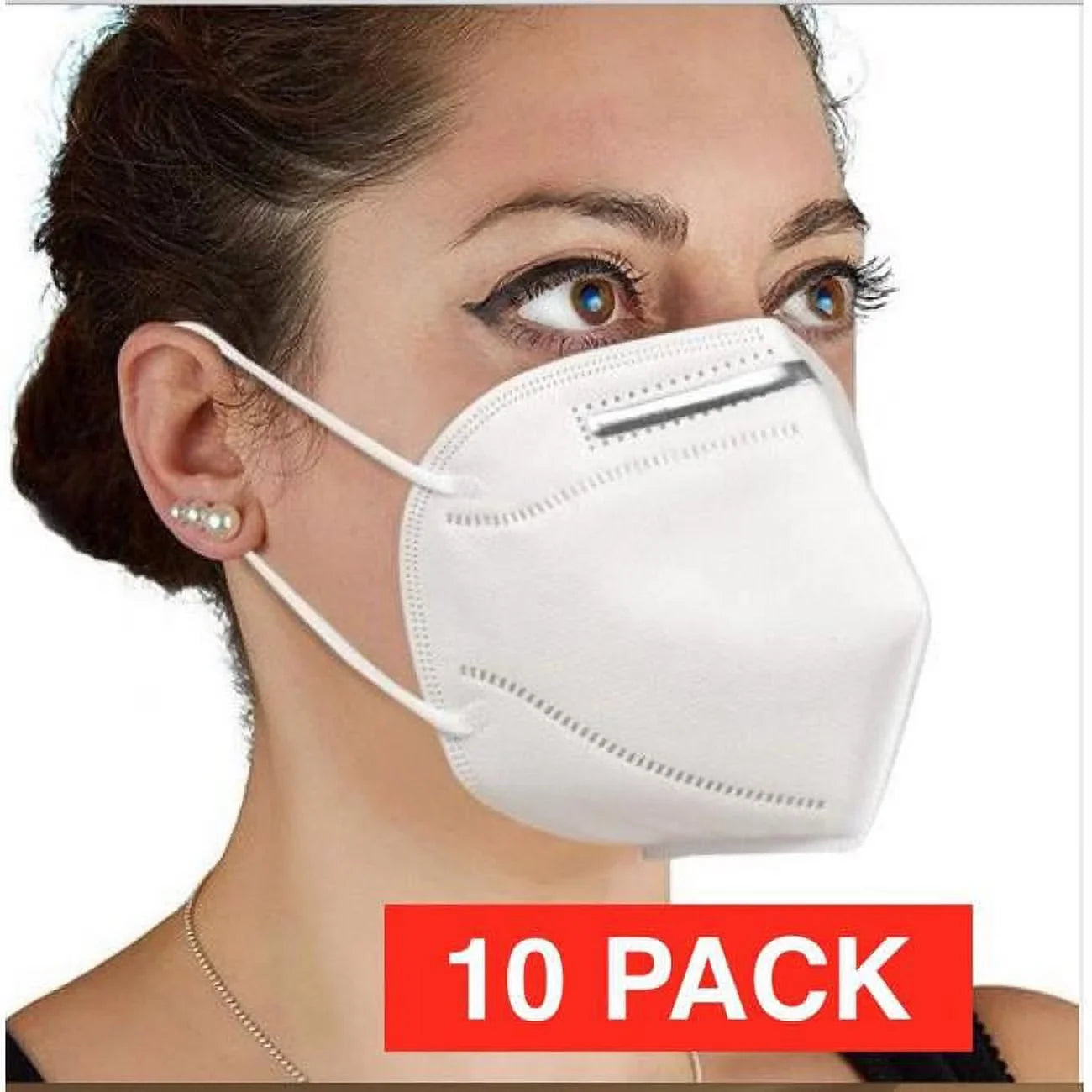 Gopremium Unisex Non Woven Thin Section Summer Breathable Disposable Sunscreen Mask for Adult, Black - Pack of 10