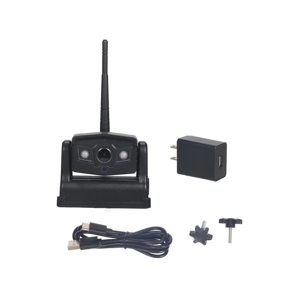 JLLOM Magnetic WiFi Wireless Backup Camera, 9600mAh Battery, Excellent for Front/Rear Vehicle View