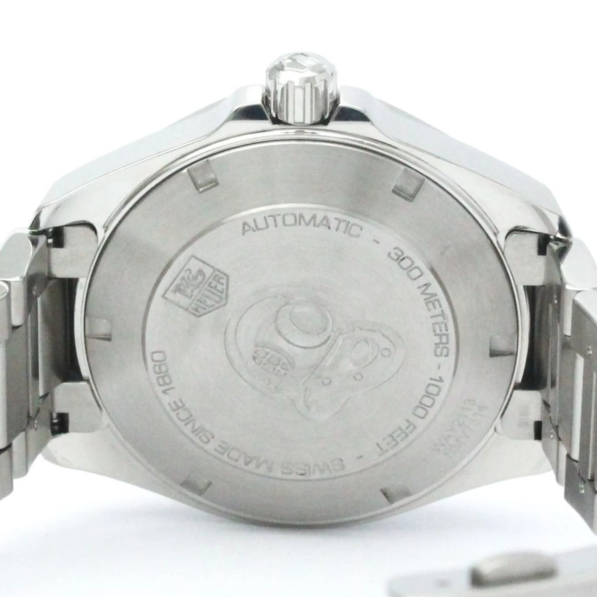 Pre-Owned Polished TAG HEUER Aquaracer Caliber 5 Steel Automatic Watch WAY2113 BF566053 (Good)