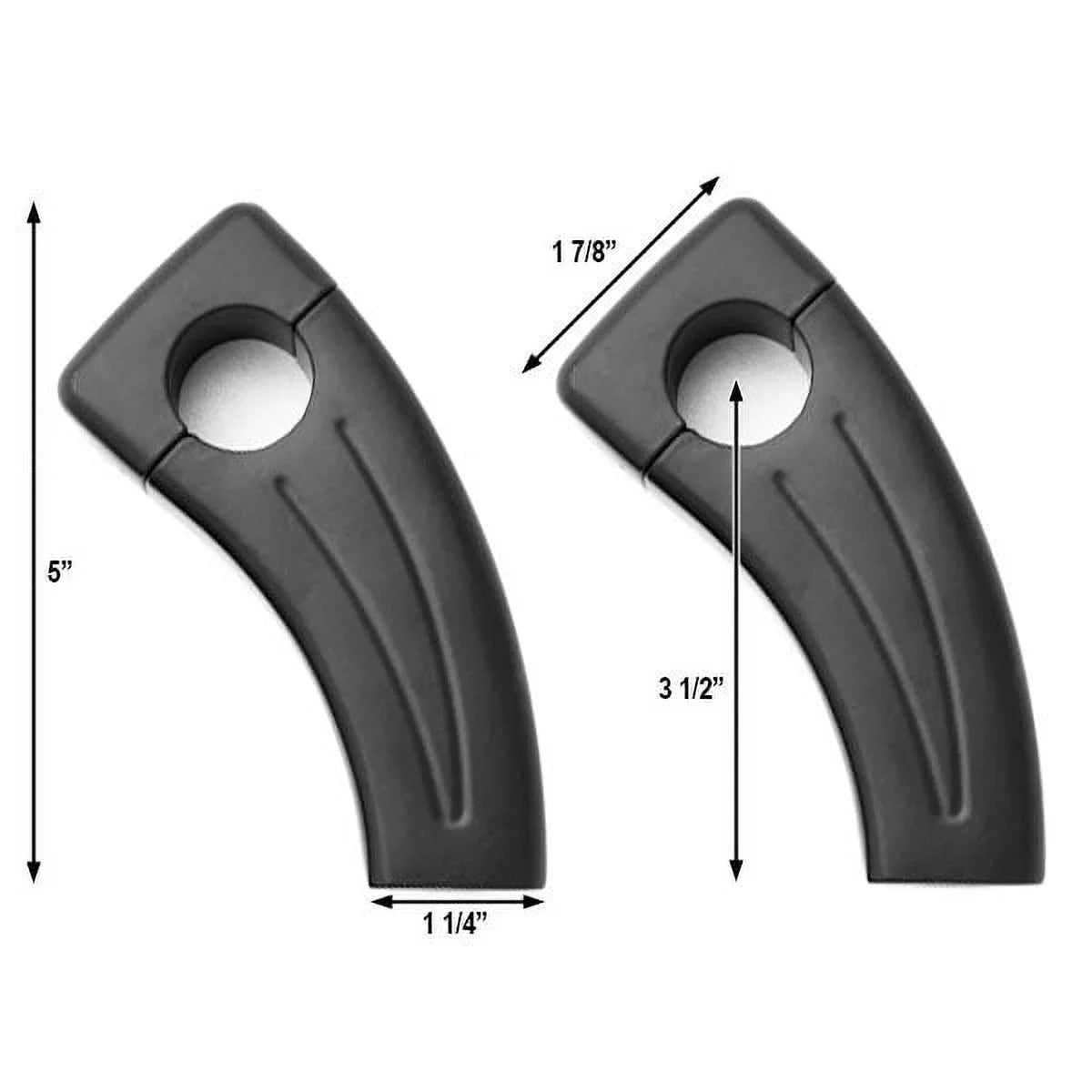 Krator 3.5" Black Motorcycle Handlebar Pullback Risers Suitable with Yamaha TX SR CS YX RD 350 400 500 600 650 750