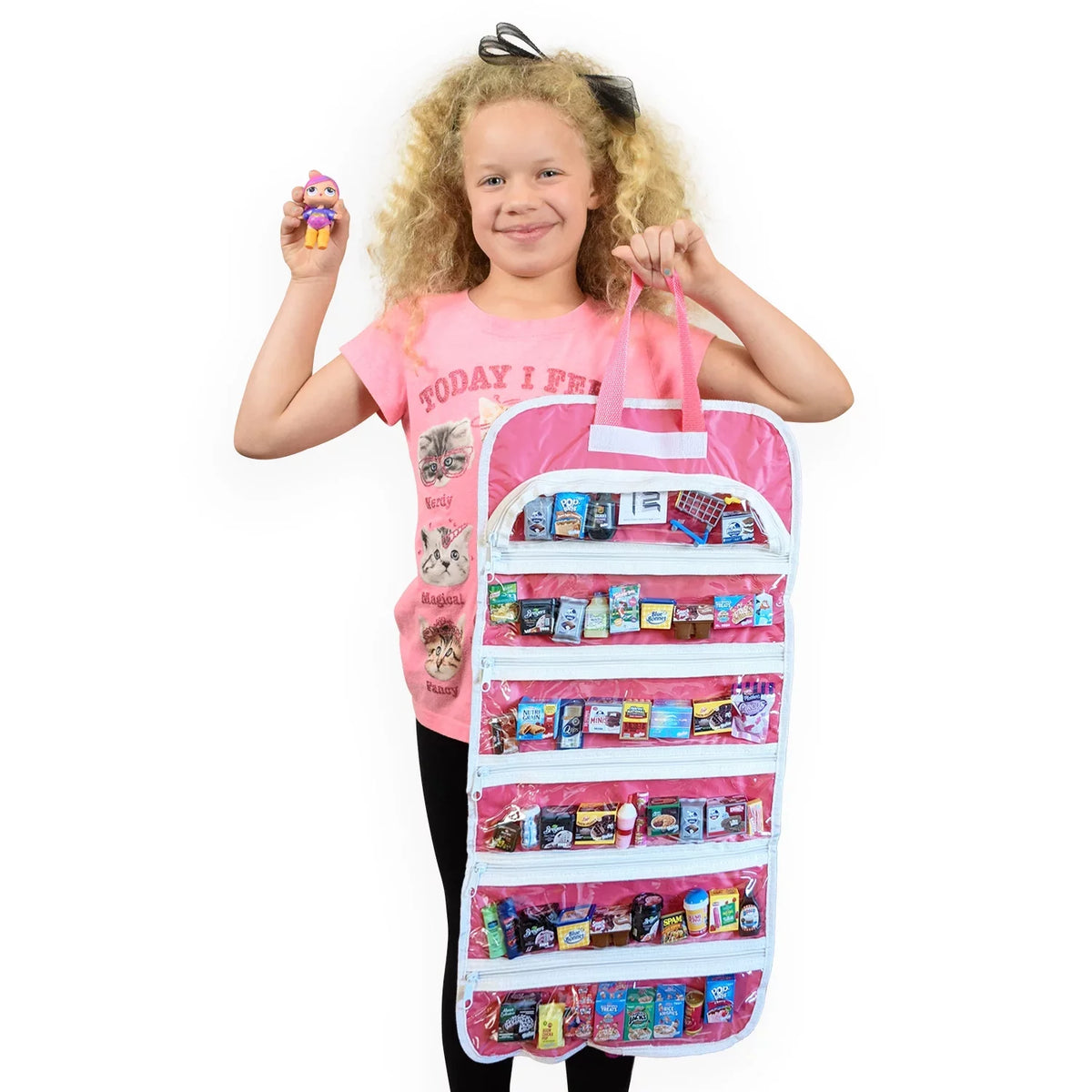 EASYVIEW Toy Storage Organizer Case Matching LOL Doll Bundle (2-items)
