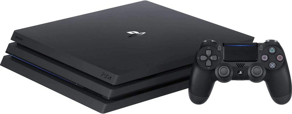 Pre-Owned Sony PlayStation 4 Pro 1TB Gaming Console Black Headset 2 Controller With BOLT AXTION Cleaning Kit Bundle (Refurbished: Like New)