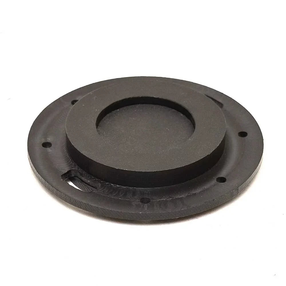 Lowe Ship Deck Plate 2128329 | Ski Pylon 2 1/2 Inch Black Starboard