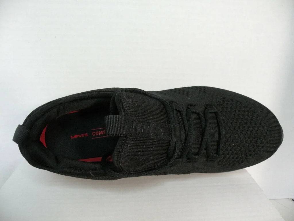 LEVIS COMFORT LOW ATHLETIC TRAINERS SPORTS SNEAKERS MEN SHOES BLACK SIZE 12 NEW