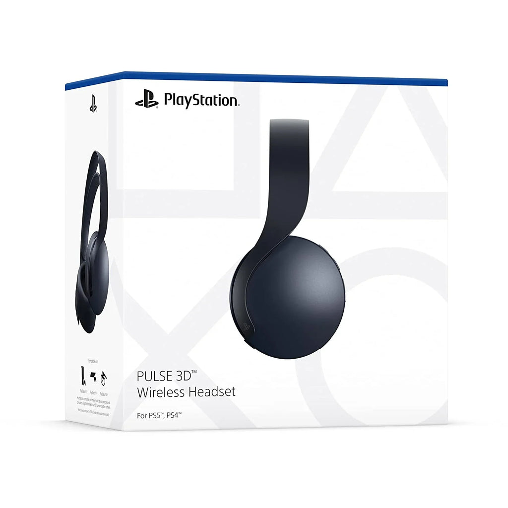 Sony Playstation 5 Disc Version PS5 Console and Black Pulse 3D Headset Bundle with Microfiber Cleaning Cloth