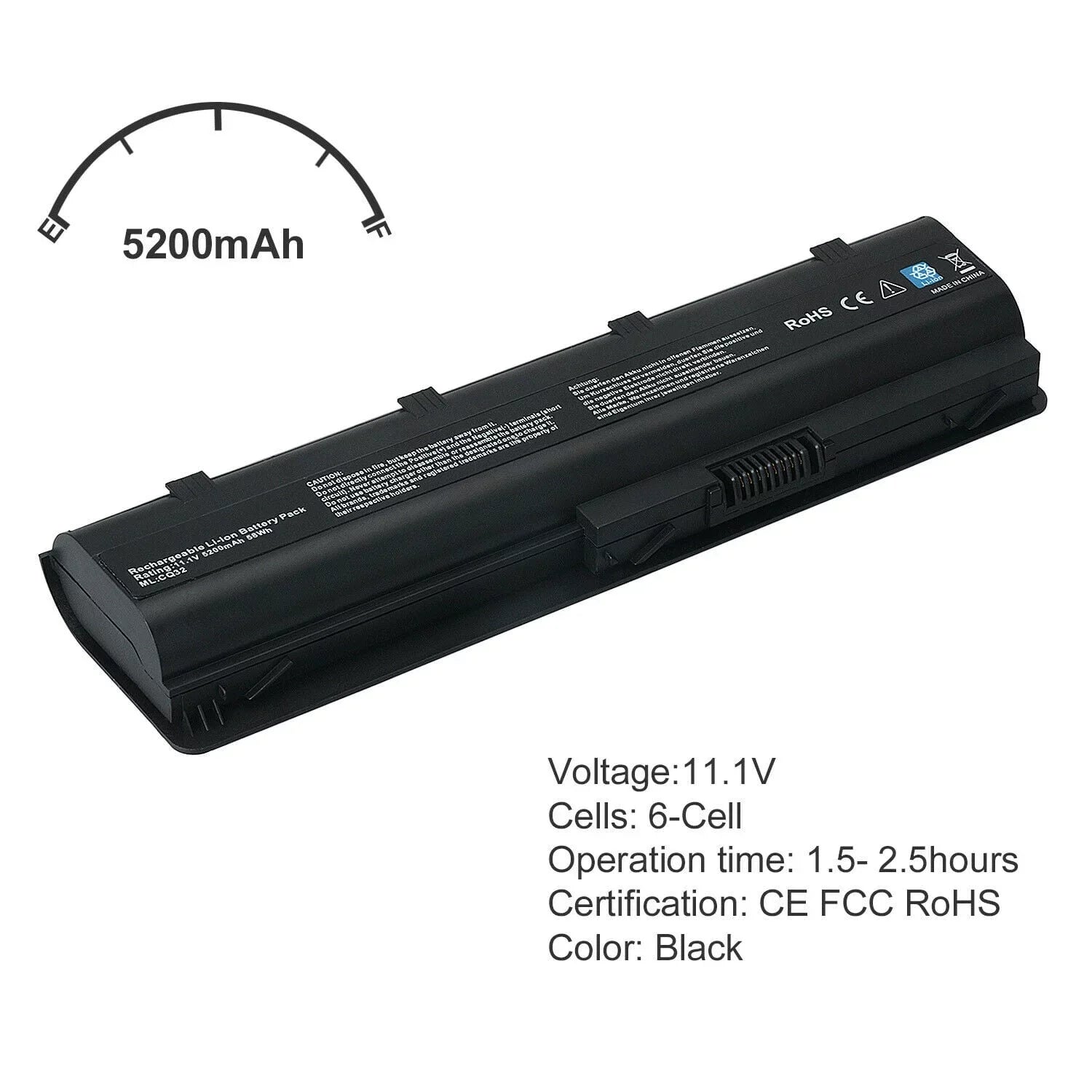 Battery for HP COMPAQ CQ58-D01SA CQ58-D01SL CQ58-D01SO CQ58-D01SP CQ58-D01SQ