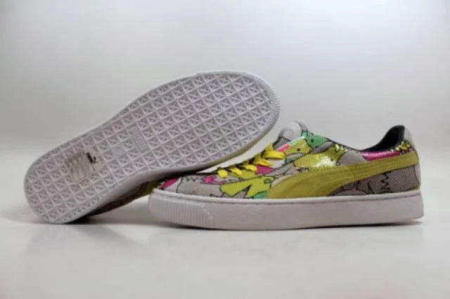PUMA BASKET 68 DOPE COMICS PRINT LOW SNEAKER MULTI COLOR MEN SHOES SIZE 10 NEW