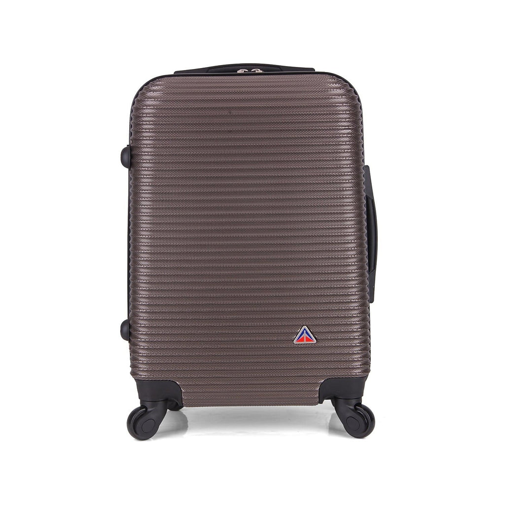 InUSA Royal PC/ABS Plastic Carry-On Luggage Brown (IUROY00S-BRO)