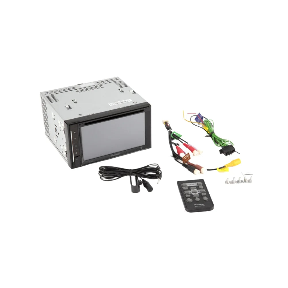 KIT2707 Bundle with Pioneer Multimedia DVD Car Stereo and Installation Kit - for 2003-2009 Toyota 4Runner Sport Edition w/RDS / Bluetooth Touchscreen, Backup Camera, Dash Kit