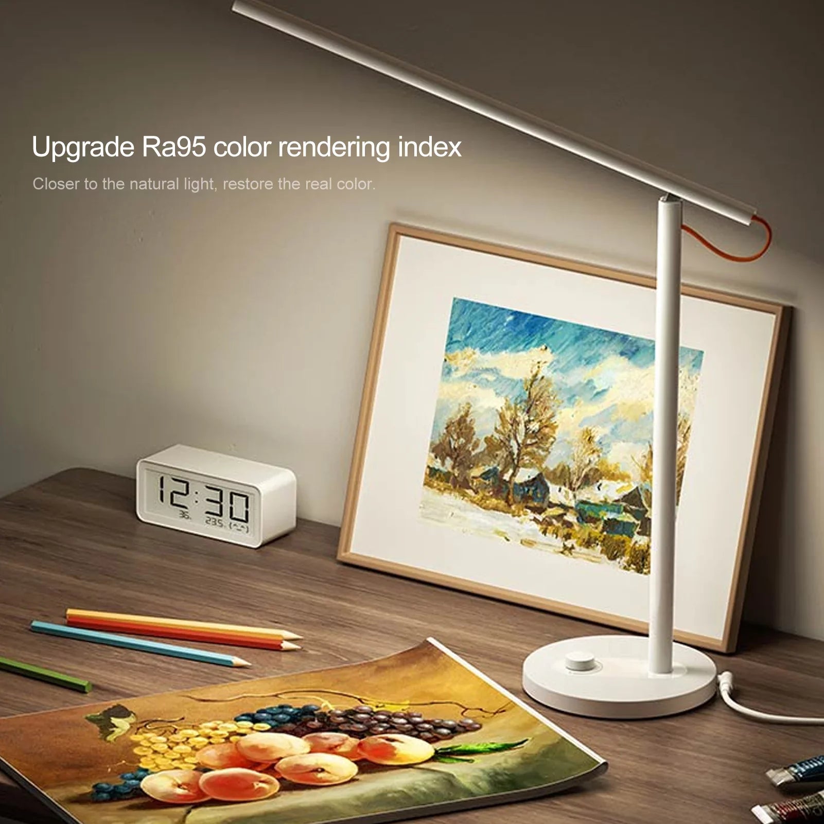 Beffin Desk Smart Remote Control Dimmable Table Lamps Desklight Support Mobile Phone App Control 4 Mode,Flicker-Free Ra>95