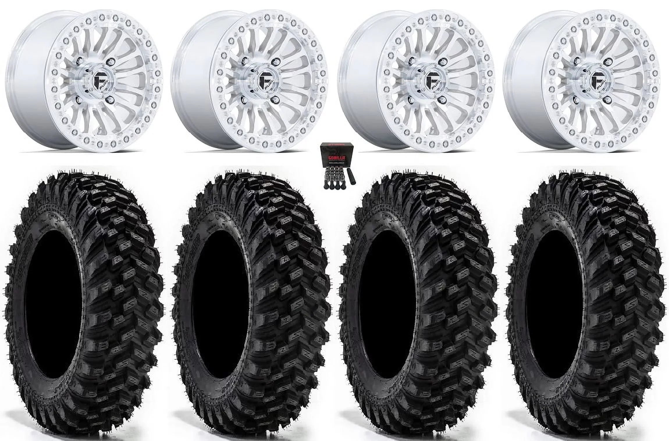 Fuel Rincon Bdlk 15" Wheels Mh 30" Warrior XT Tires Sportsman RZR Ranger
