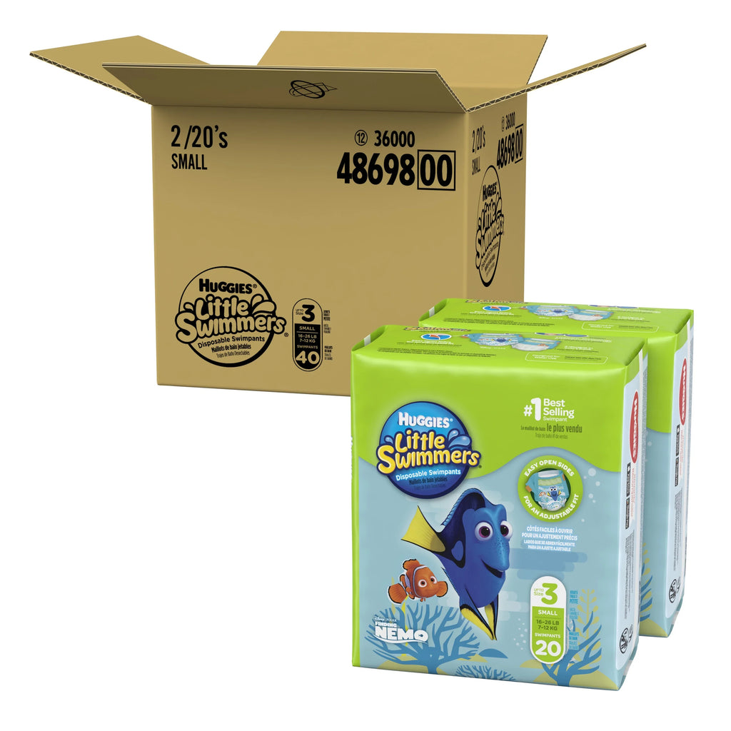 Huggies Little Swimmers Swim Diapers, Size 3 Small, 40 Ct
