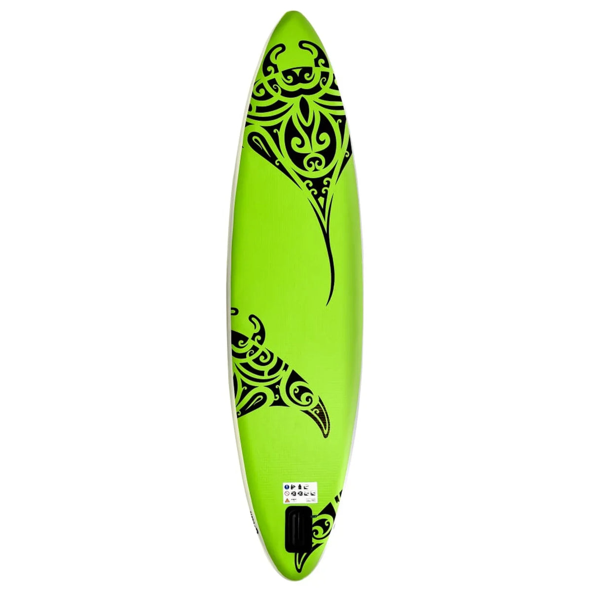 Carevas Inflatable Paddleboard Set 126"x29.9"x5.9" Green