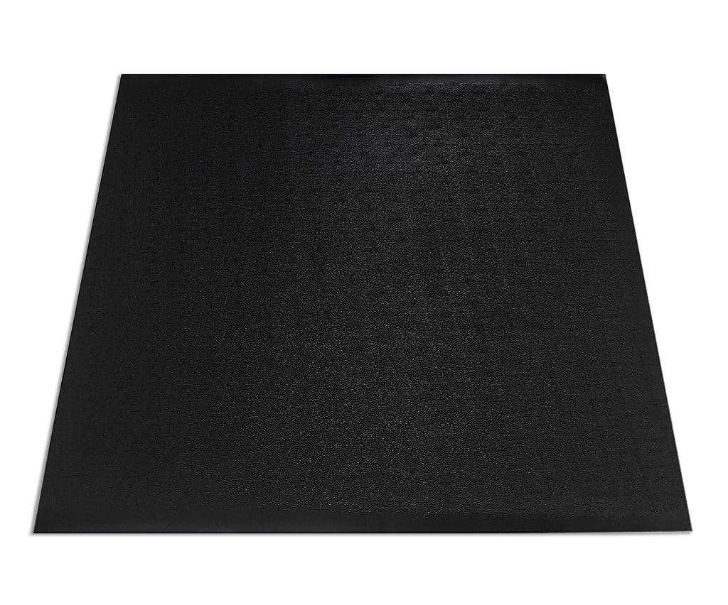 SuperMats - Gym Mat - Super Heavy Duty Standard - Commercial Grade Solid Vinyl - Home Gym Mat, Black, 50 In. x 60 In.