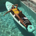 FBsport 10 Ft. Brushed Thickening Inflatable Stand up Paddle Board with Complete Accessories and Carry Bag, Wide Stance, Surf Control, Non-Slip Deck, Standing Ship Green
