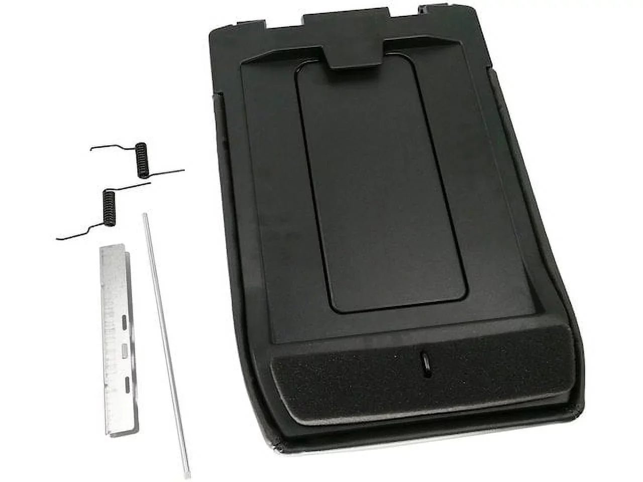 Dark Gray Console Lid Kit with Bracket - For Front Row with Split Bench Seat - Suitable with 2001 - 2006 Chevy Silverado 2500 HD 2002 2003 2004 2005