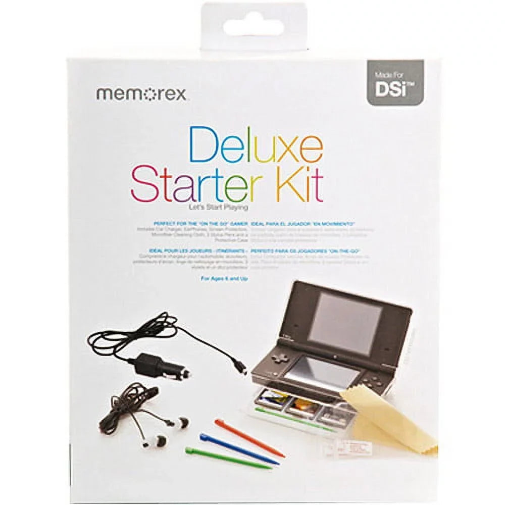 Memorex Deluxe Starter Kit for DSi - Accessory kit for game console - for Nintendo DS Lite, Nintendo DSi, Nintendo DSi XL