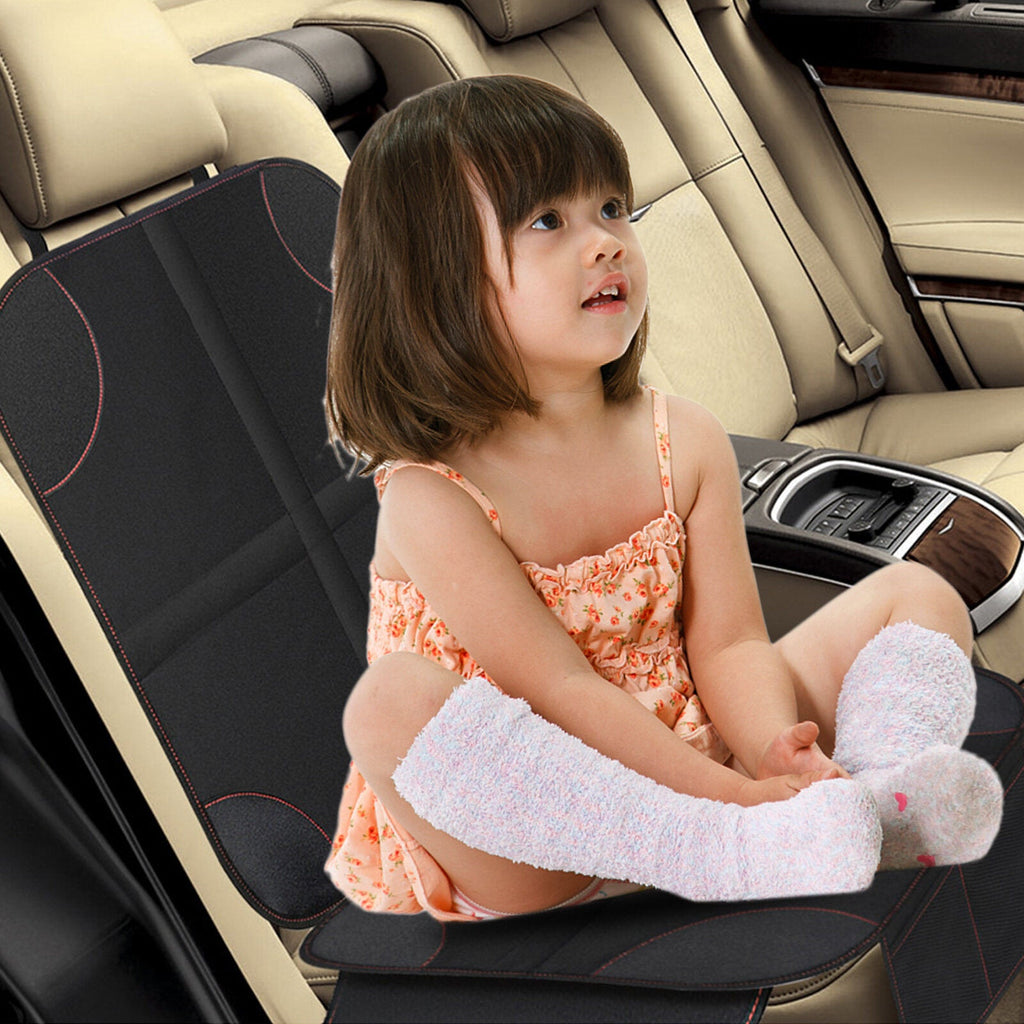 Baby Car Seat Protector Slip-Proof Strong Back Seat Wrap Mat with Organizer Pocket