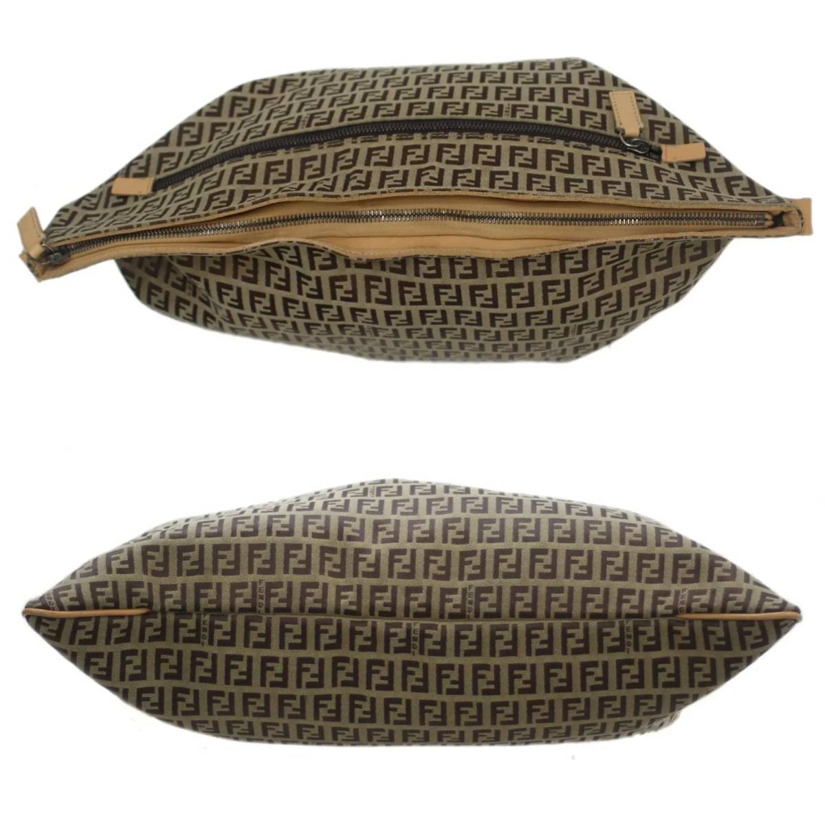 Pre-Owned FENDI Shoulder bag Zucca pattern Brown 2355.7VA020.28E (Good)
