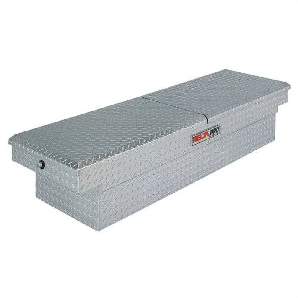 Delta PAC1596000 Aluminum Mid-Lid Dual Lid Full-size Crossover Truck Box (Bright)