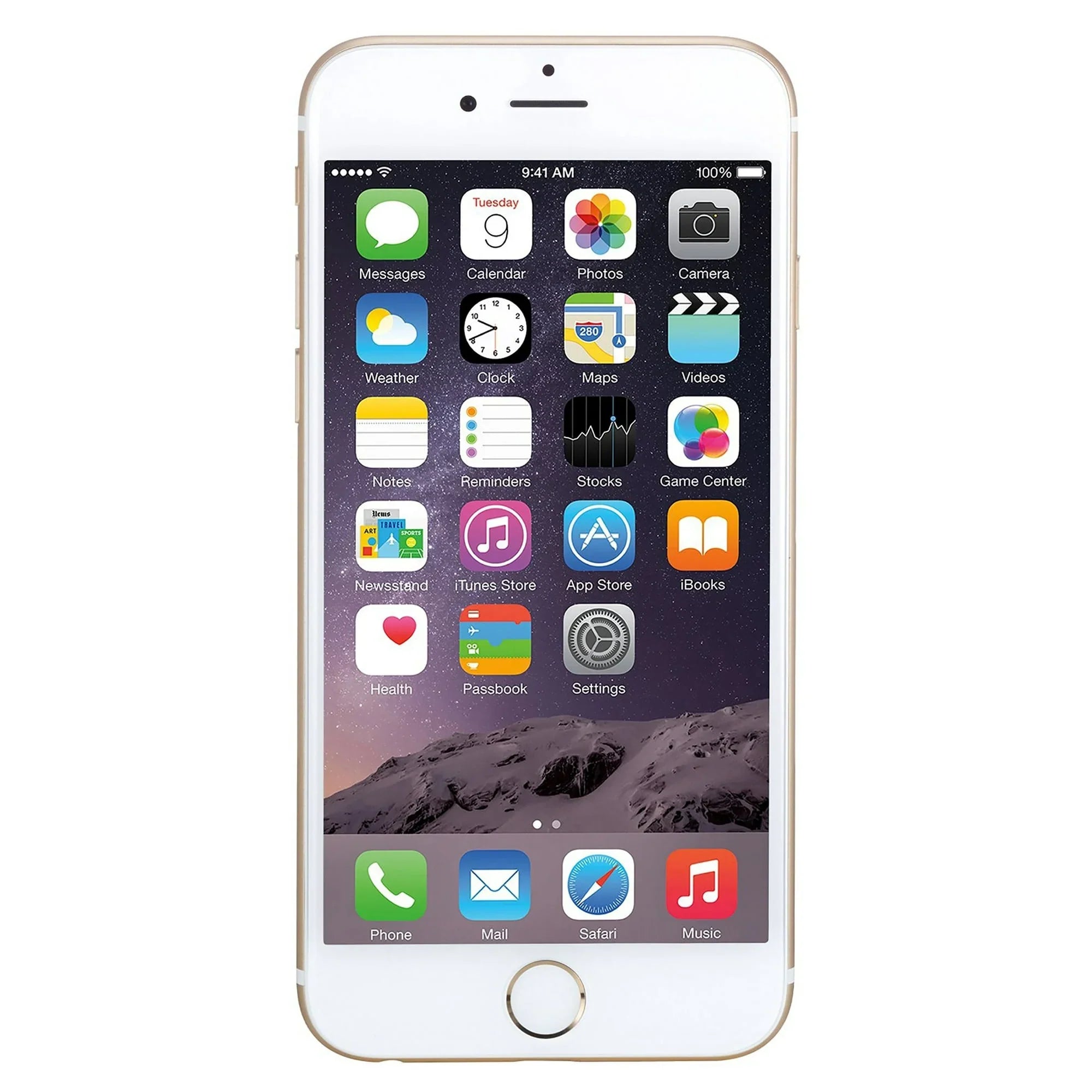 Restored Apple iPhone 6 Plus 16GB Gold, Unlocked, AT&T, Tmobile, Boost, FREE CASE (Grade A)