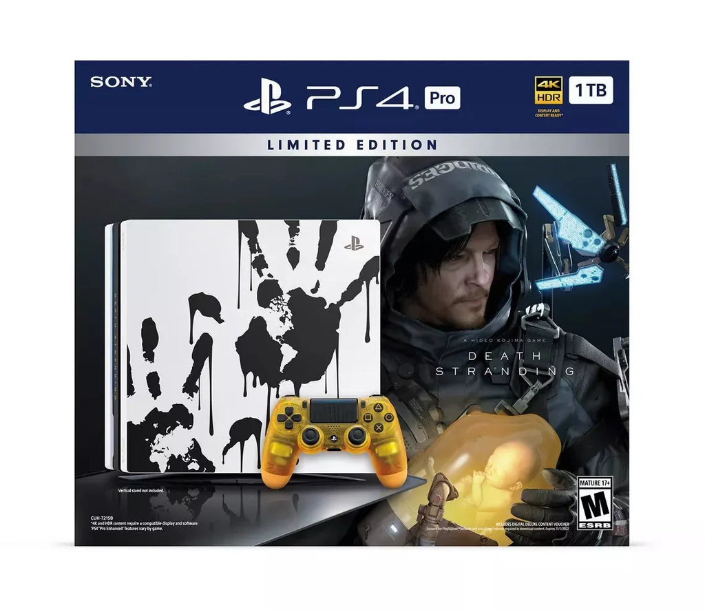 Sony PlayStation 4 Pro 1TB Limited Edition Death Stranding Console + Controller + Game Bundle