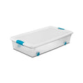 Sterilite 14988004 Latching Storage Box, Wheeled, 56-Qt. - Quantity 4