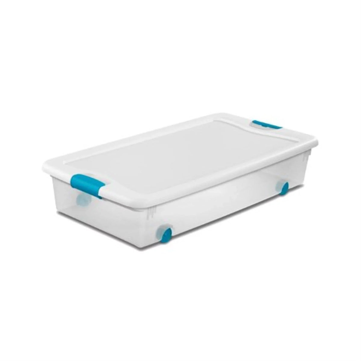 Sterilite 14988004 Latching Storage Box, Wheeled, 56-Qt. - Quantity 4