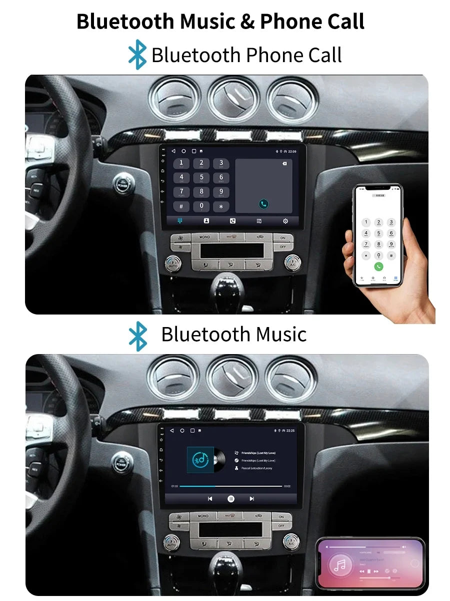32GB Car Radio GPS Navi For Ford S Max S-MAX 2007 - 2015 Android Screen Car Stereo With Bluetootn Carplay Android Auto