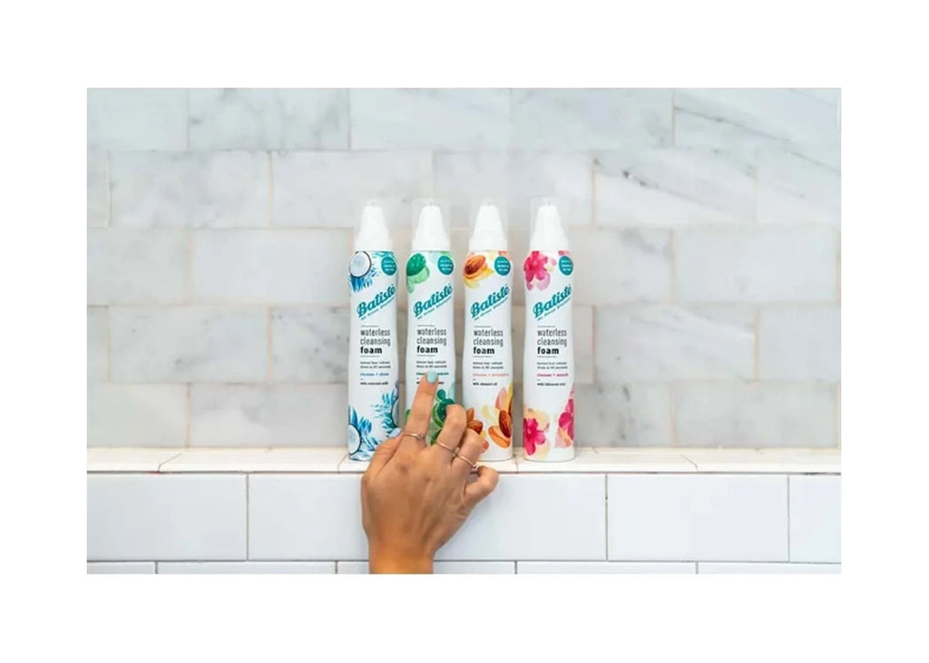 Batiste Waterless Cleansing Foam Cleanse + Shine with Coconut Milk, 3.6 OZ (Pack Of 6)
