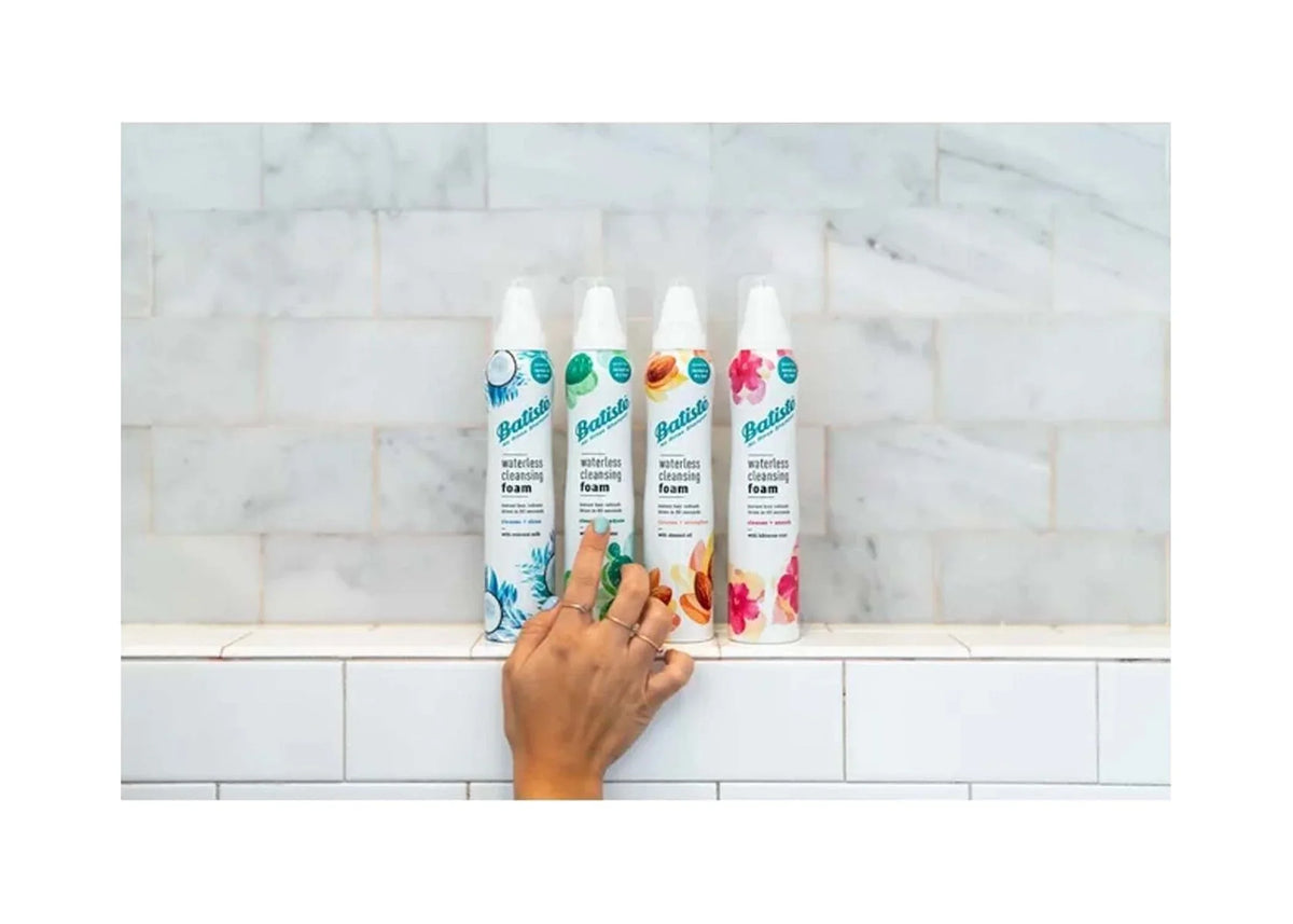 Batiste Waterless Cleansing Foam Cleanse + Shine with Coconut Milk, 3.6 OZ (Pack Of 6)