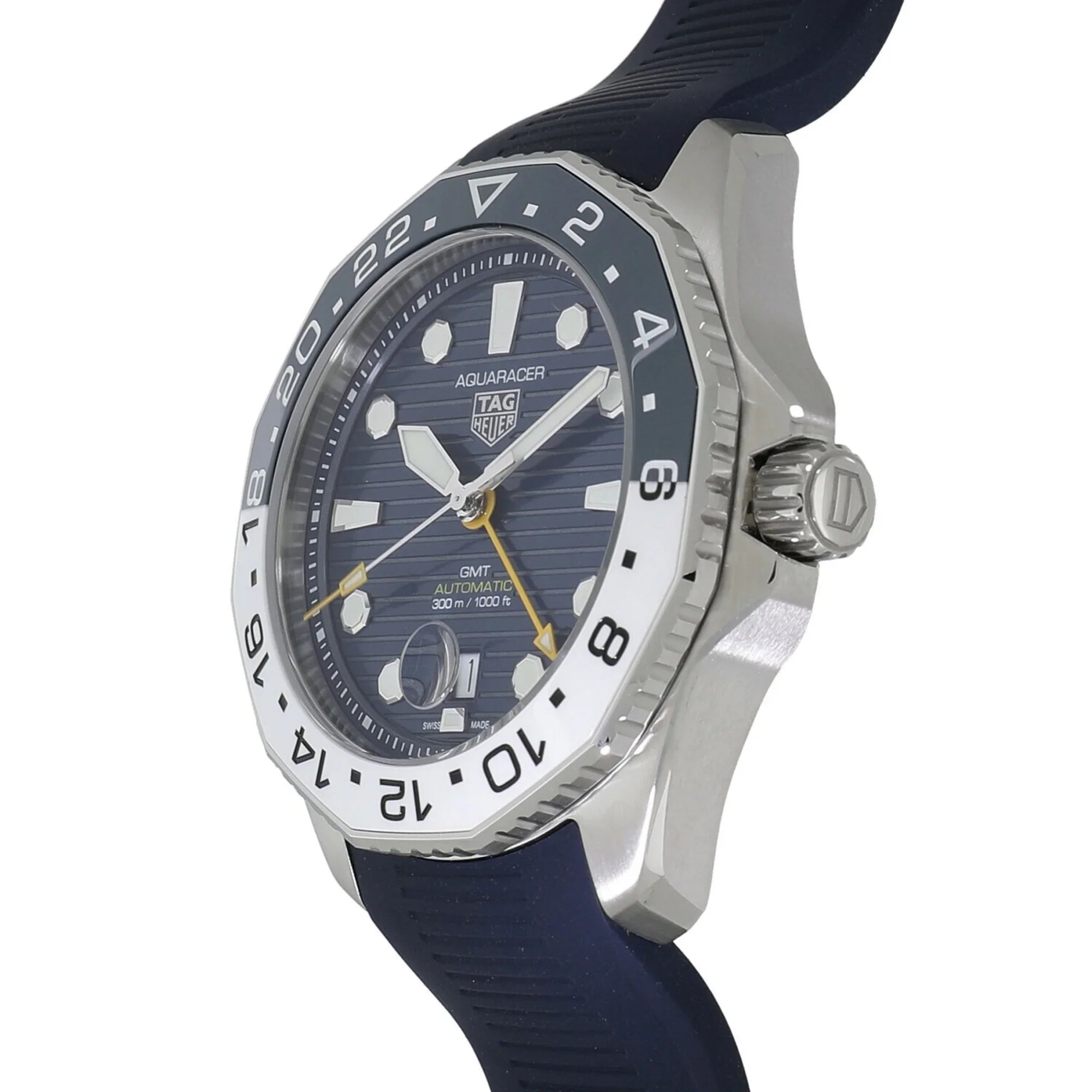 Pre-Owned Tag Heuer Aquaracer Professional 300 Caliber 7 GMT Blue WBP2010.FT6198 Men's Watch (New)