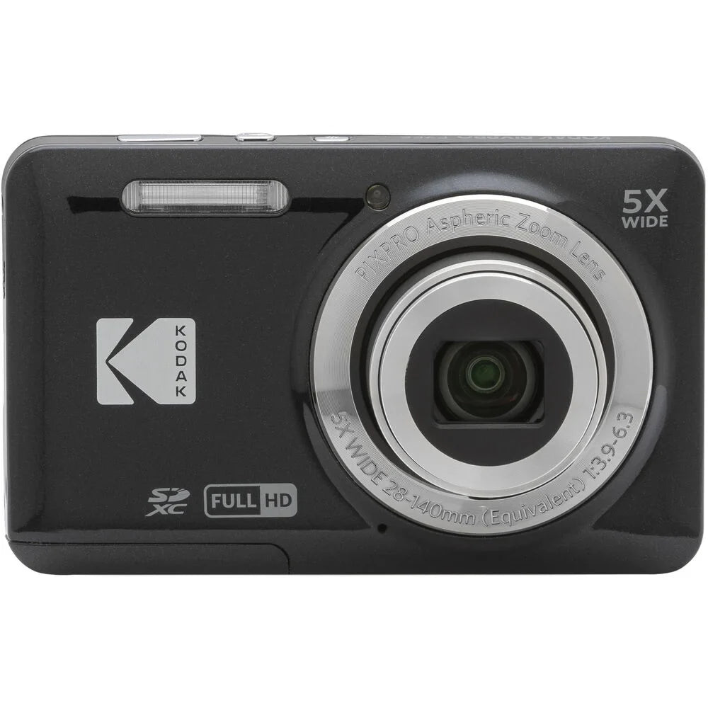 Kodak PIXPRO FZ55 Digital Camera (Black)+ Spider Tripod + Case - 64GB Kit