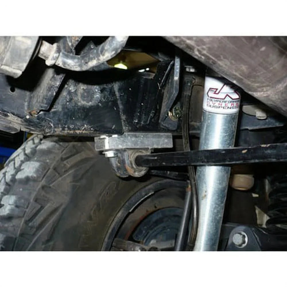 Synergy 07-18 Jeep Wrangler JK/JKU Rear Sway Bar Drop Bracket Kit Billet Alum 1.0in Drop