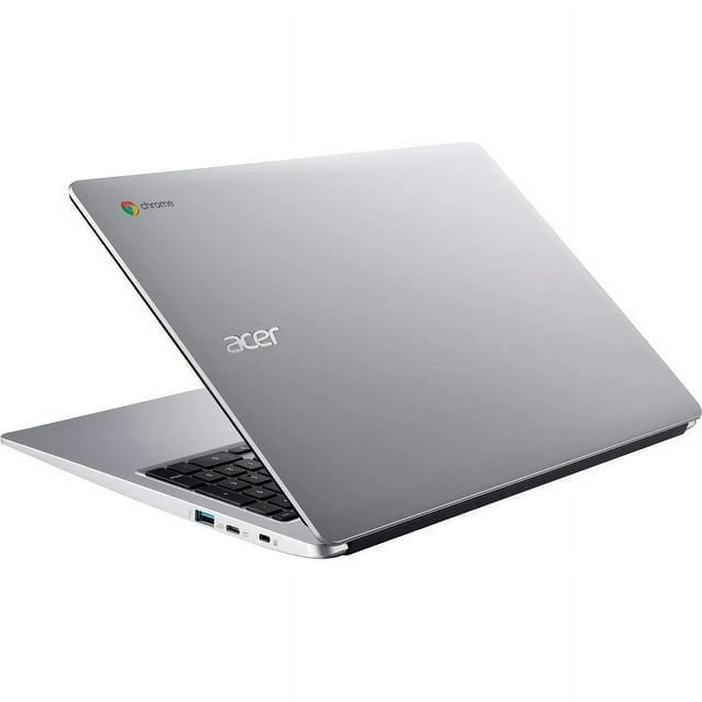 Restored Acer Chromebook 315 15.6" HD Display Laptop, Intel Celeron N4020, 4GB LPDDR4, 64GB eMMC, Chrome OS, Silver + Mazepoly Accessories