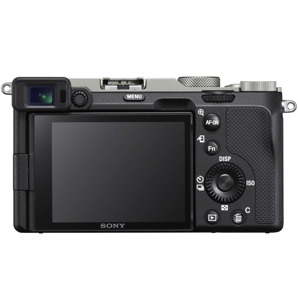 Sony a7C Mirrorless Full Frame Camera Body Silver ILCE-7C/S Bundle with Sigma 30mm F1.4 DC DN Contemporary Lens 302965 + Deco Gear Bag + Extra Battery & Dual Charger + 64GB Card +Tripod & Accessories