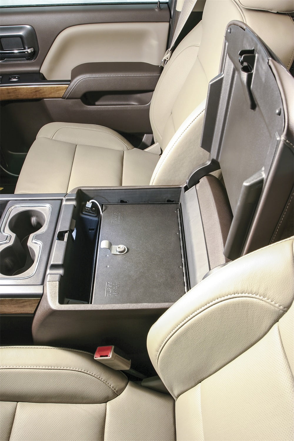 Tuffy Security Products 320-01 Console Safe; Black; 2014-2019 Chevrolet Silverado 1500, 2015-2019 Chevrolet Silverado 2500 & 3500