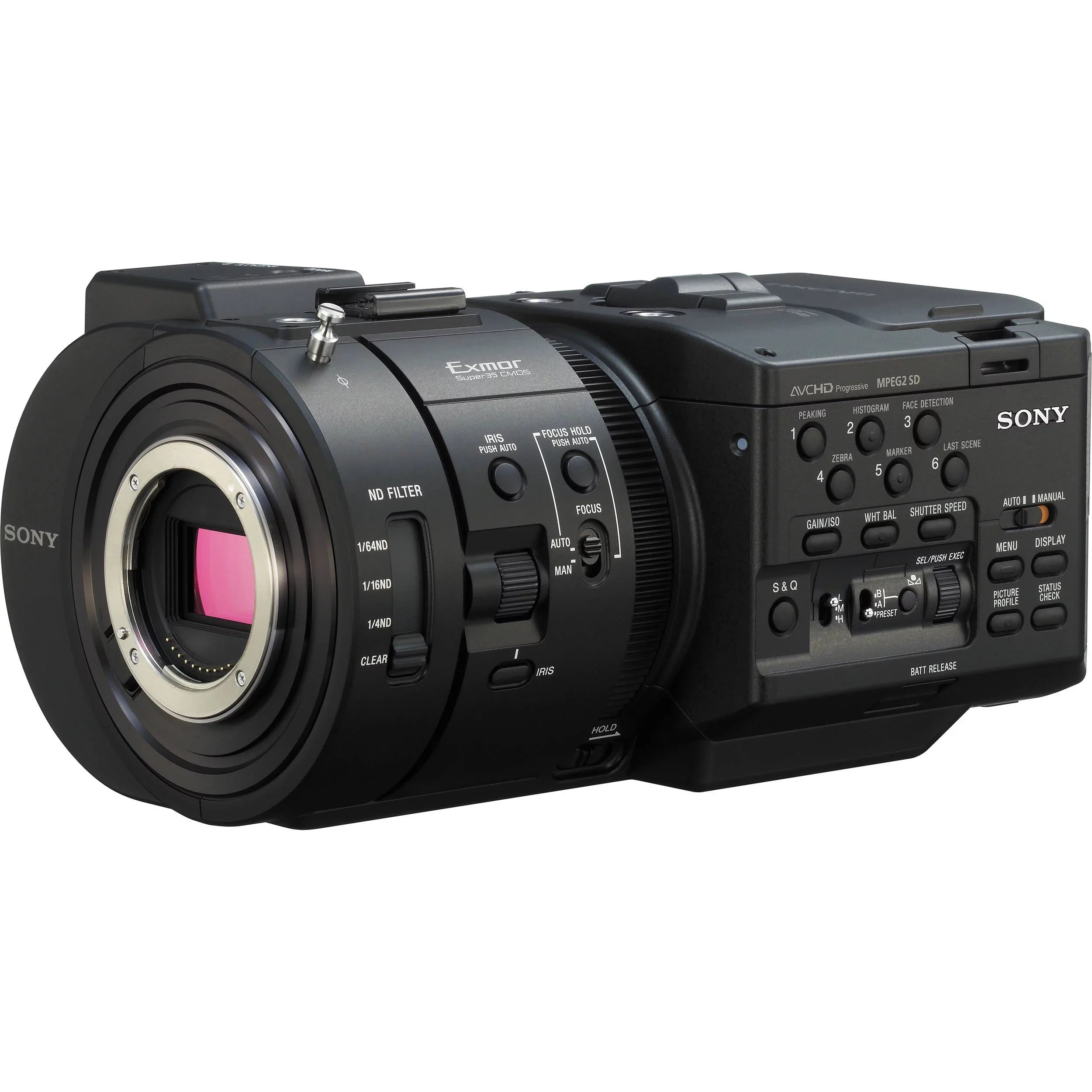 Sony NEX-FS700 R 4K Sensor High Speed NXCAM Super35 Camcorder Body, 8.3MP HD, 3.5" LCD Screen, Up to 960fps Super Slow M