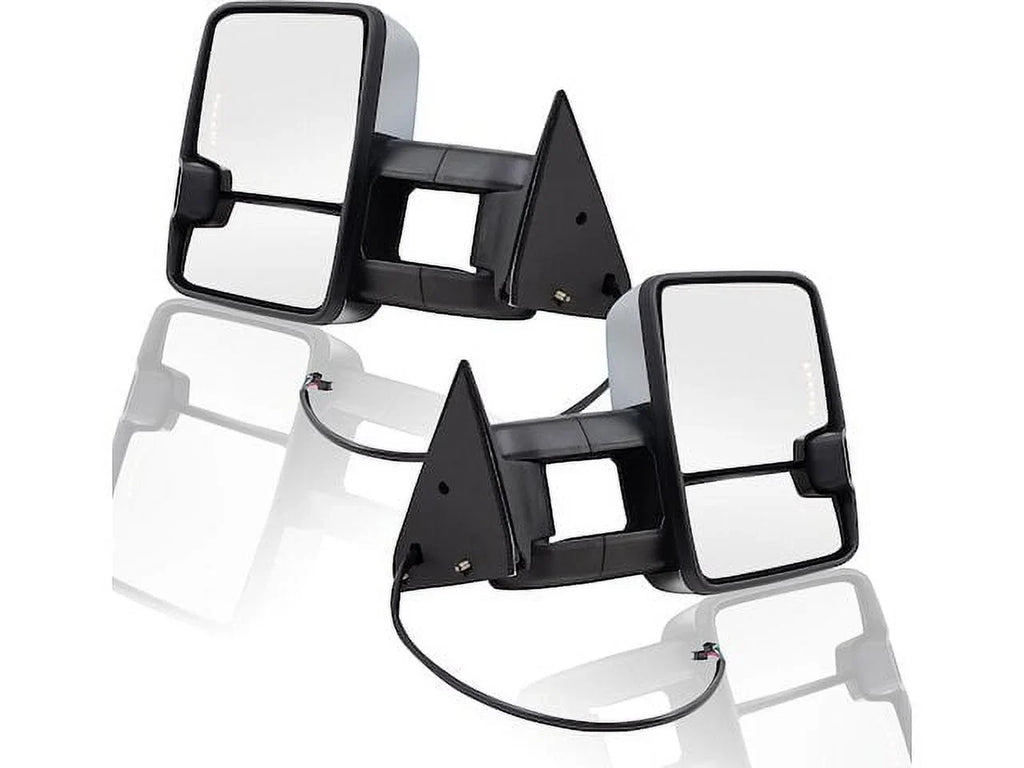 Towing Mirror Set - Fitting with 1988 - 1999 Chevy K1500 LS 4WD 1989 1990 1991 1992 1993 1994 1995 1996 1997 1998