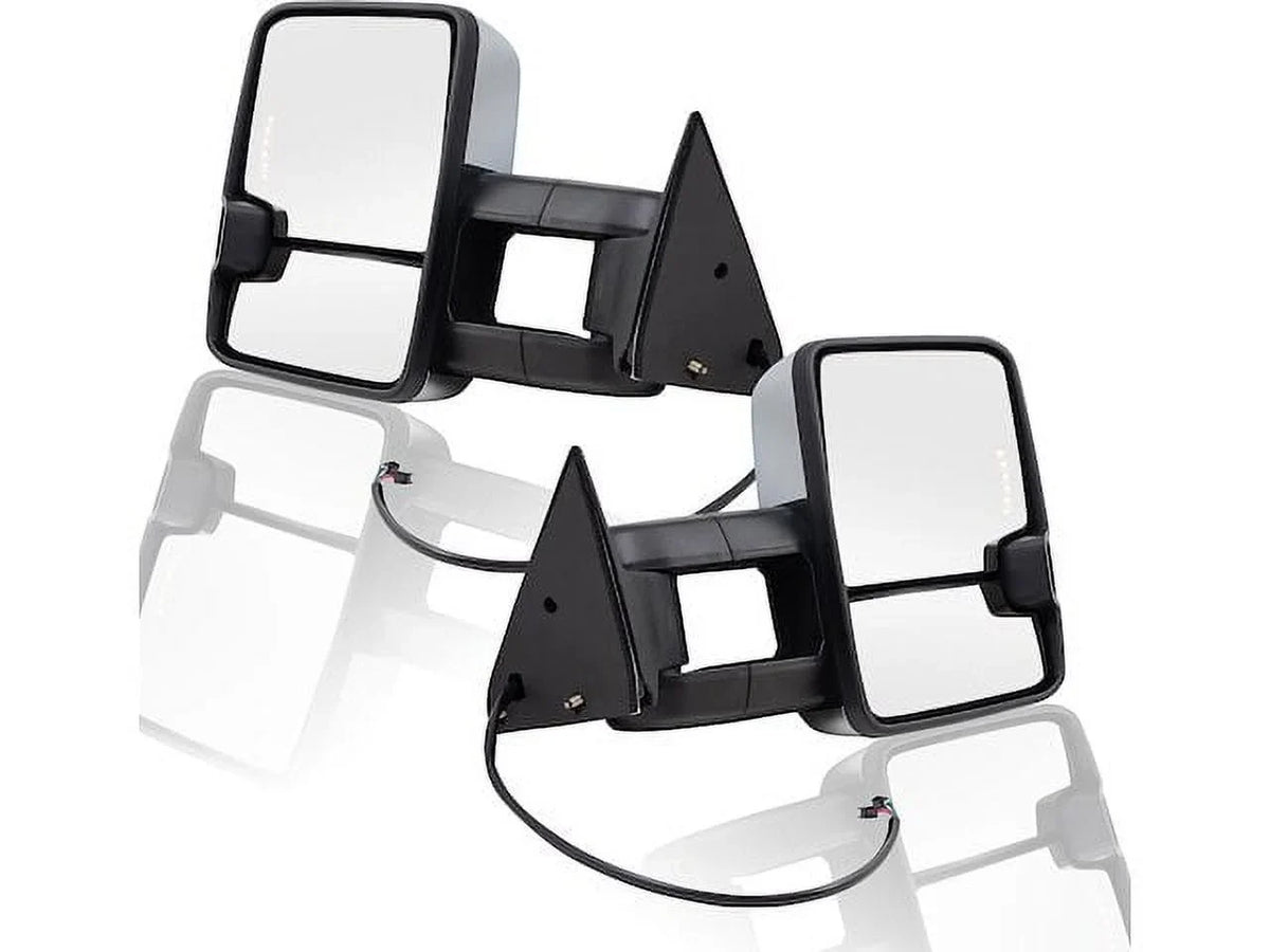 Towing Mirror Set - Fitting with 1988 - 1999 Chevy K1500 LS 4WD 1989 1990 1991 1992 1993 1994 1995 1996 1997 1998