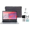 Restored Acer Chromebook 315 15.6" HD Display Laptop, Intel Celeron N4020, 4GB LPDDR4, 64GB eMMC, Chrome OS, Silver + Mazepoly Accessories