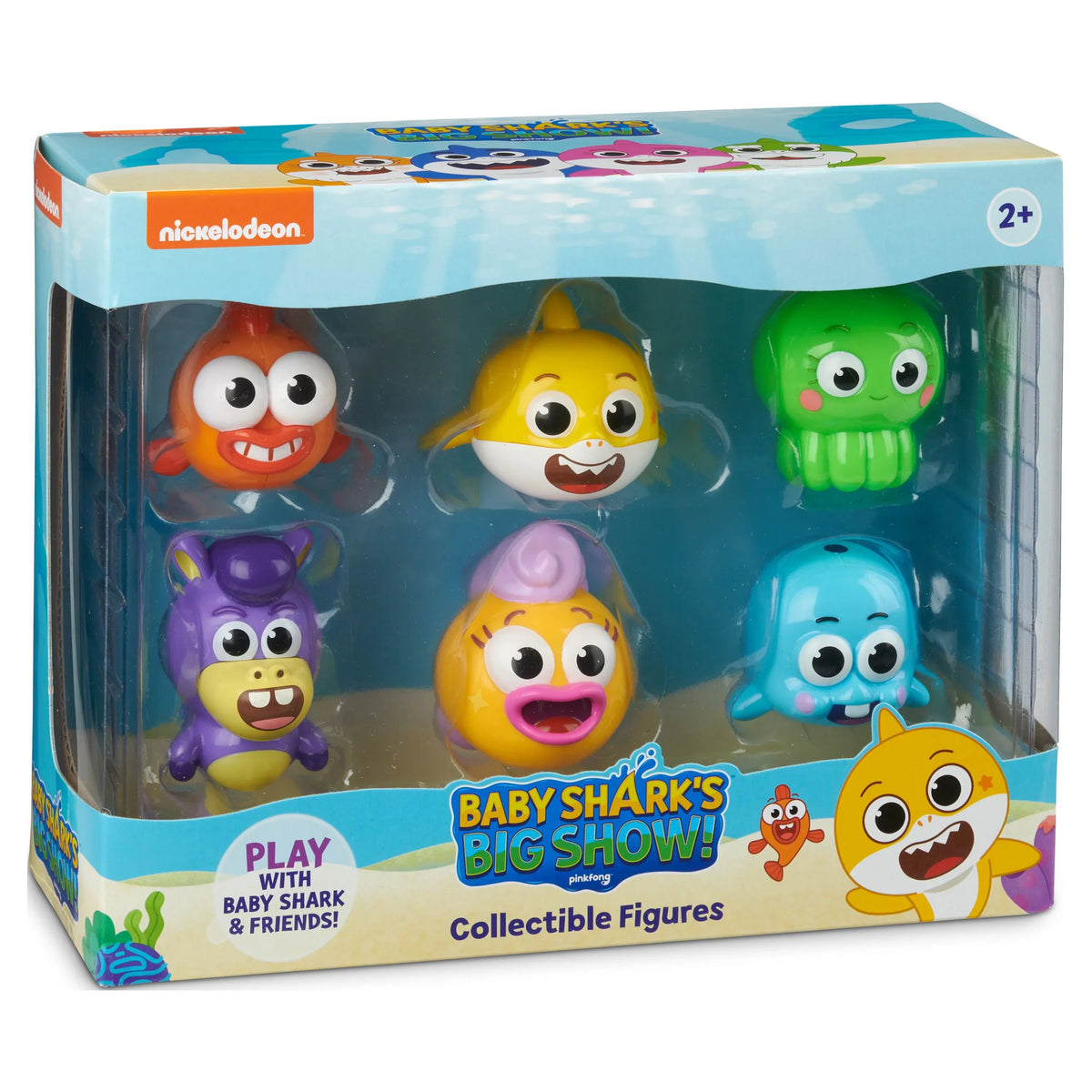 Baby Shark's Big Show! Collectible Figures, 6-Pack, Multicolor