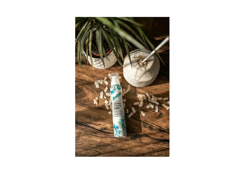 Batiste Waterless Cleansing Foam Cleanse + Shine with Coconut Milk, 3.6 OZ (Pack Of 6)